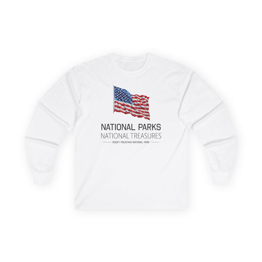 National Parks - National Treasures | RMNP | Long-sleeve Tshirt