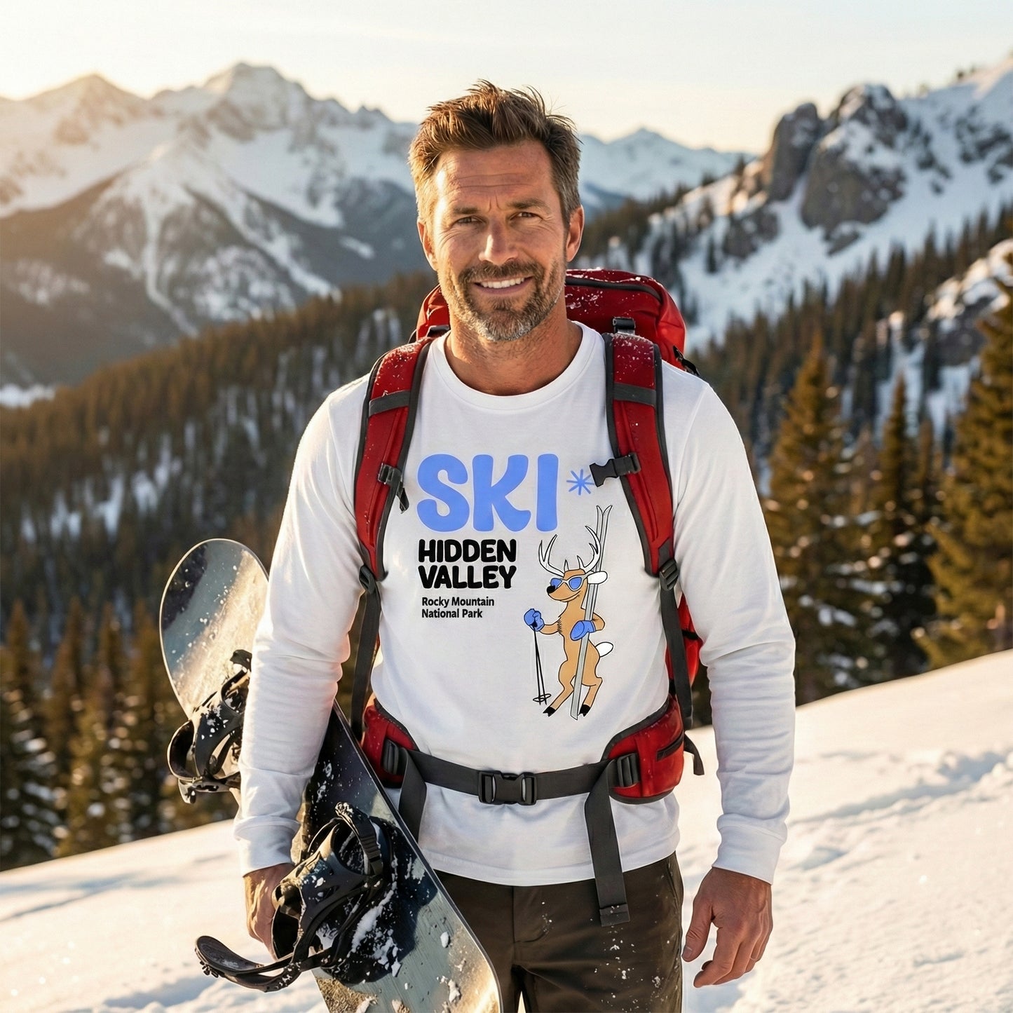 SKI Hidden Valley | RMNP | Ultra Cotton Long Sleeve Tee