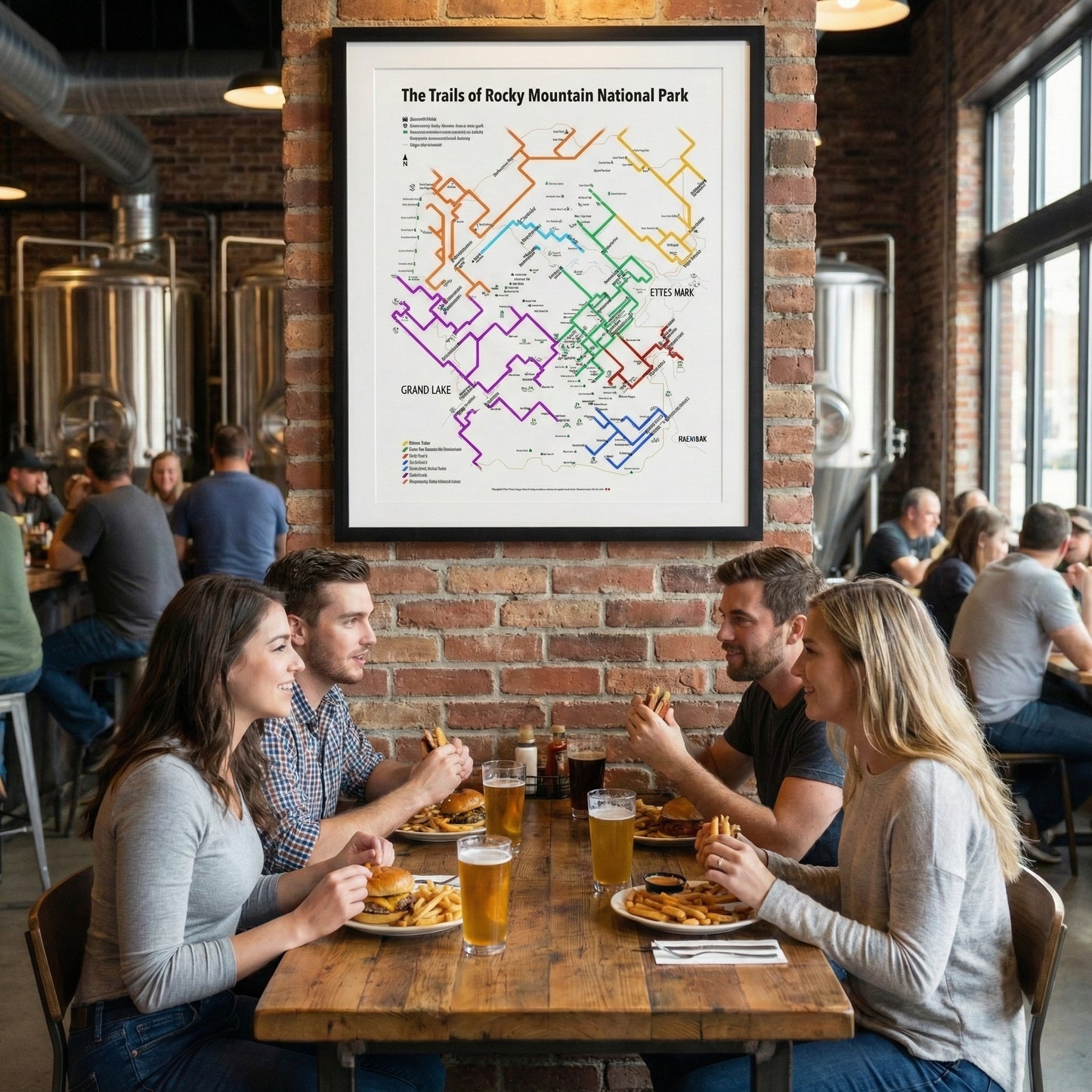 The Trails of Rocky Mountain National Park | RMNP | Rolled Posters